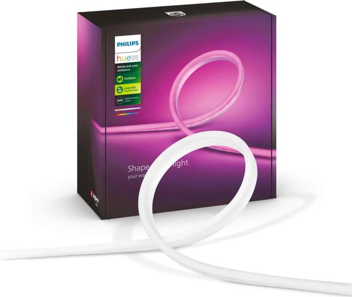 Produktbild Philips Hue LED Stripe Lightstrip Outdoor (DE Stecker) (Mehrfarbig, 200 cm, Outdoor)