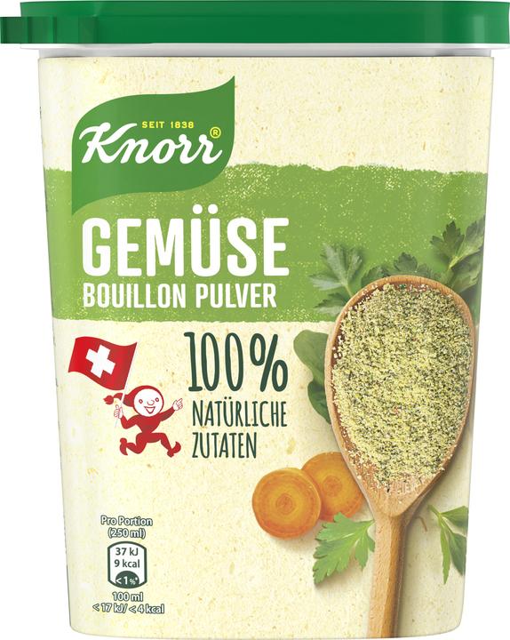 Immagine prodotto Knorr 100% Naturale Brodo Vegetale in Polvere a Basso Contenuto di Grassi, Sale Marino ed Erbe, Ideale