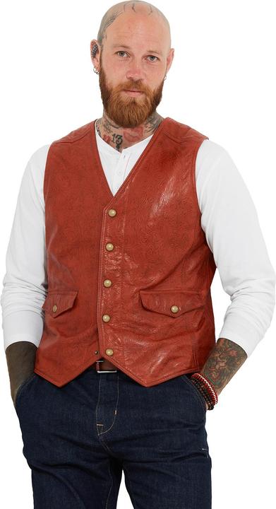 Produktbild Joe Browns Floral Embossed Leather Waistcoat (L)