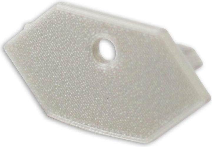 Actual product image Isoled End cap E215 for LED drywall profile inner corner, with cable gland, 1pc