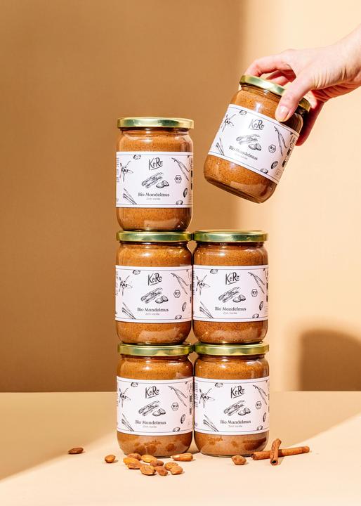 Produktbild KoRo Bio Mandelmus mit Vanille und Zimt