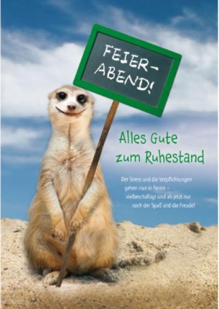 Actual product image Retirement greeting card - End of work - Maxi Card A4 (1 pcs.)