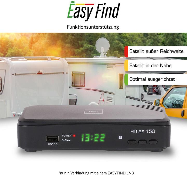 Opticum HD AX150 30002 (DVB-S2, CI-Schacht, Festplatte, CI+-Schacht)