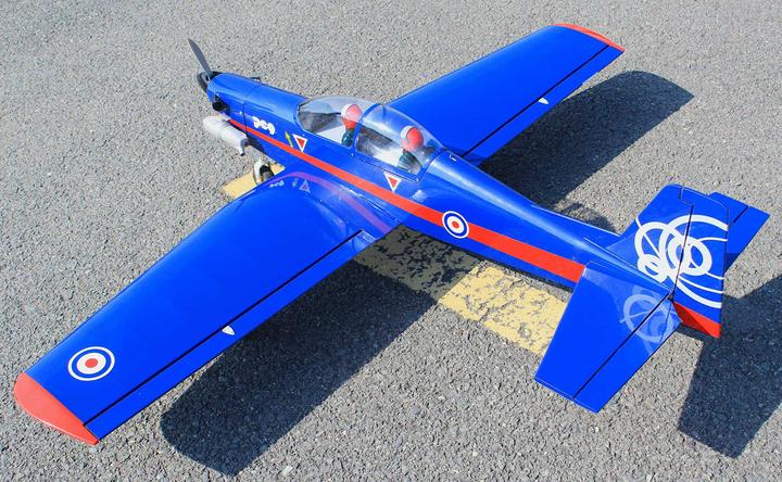 Productafbeelding Seagull Models ( SG-Models ) Pilatus PC-9 "UK-Airforce" 10cc blau/rot (Aerobatics)