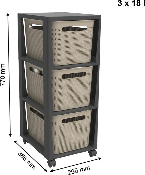 Image du produit Rotho Tower Brisen (30 x 35 x 38 cm)