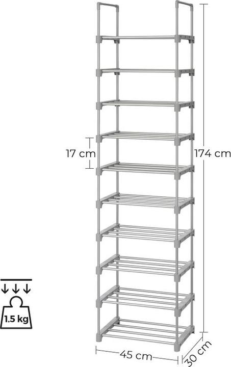 Image du produit Songmics Haley (45 x 30 x 174 cm)