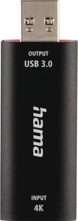 Actual product image Hama Video recording stick, USB plug - HDMI™ socket, 4K (PC, Mac)