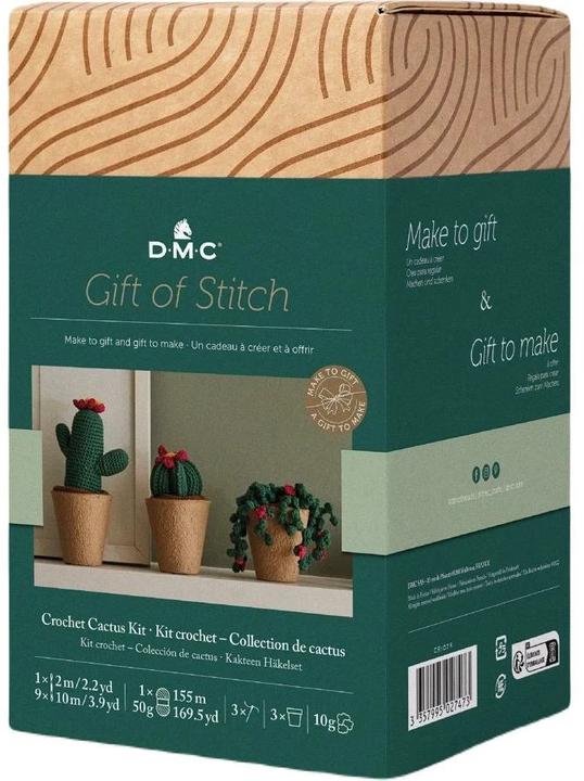 Produktbild DMC Gift of Stitch Häkelset Amigurumi Kaktus