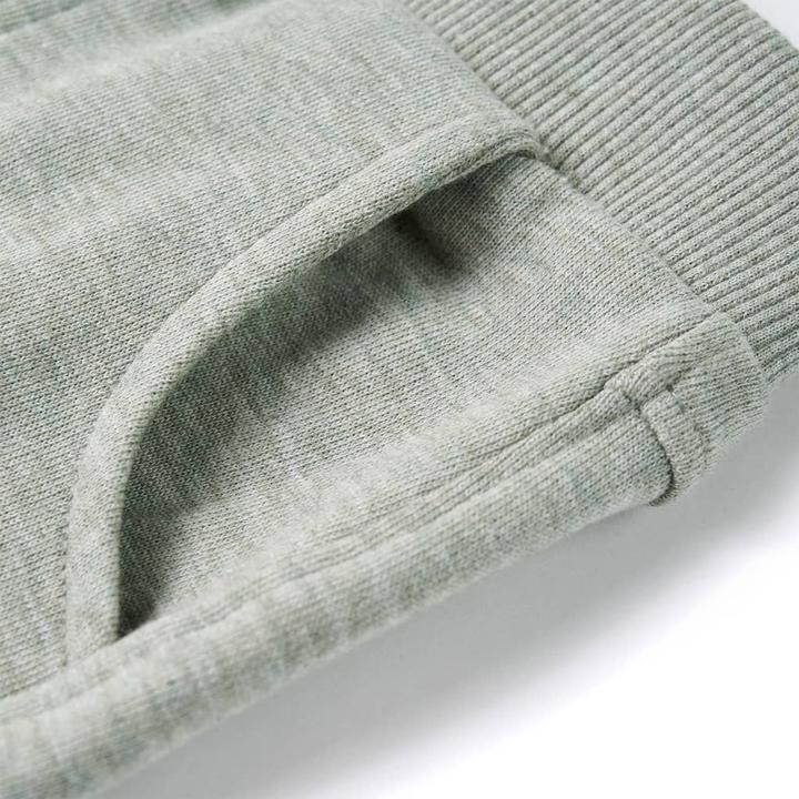 Actual product image VidaXL Children's tracksuit bottoms Light khaki 140,Material: 80 (140)