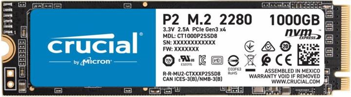 Actual product image Crucial P2 (1000 GB, M.2 2280)