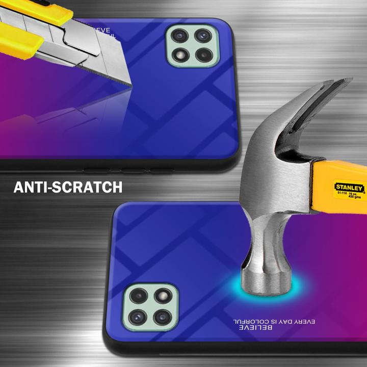 Actual product image Cadorabo TPU 2 colors glass envelope (Samsung Galaxy A22 5G)