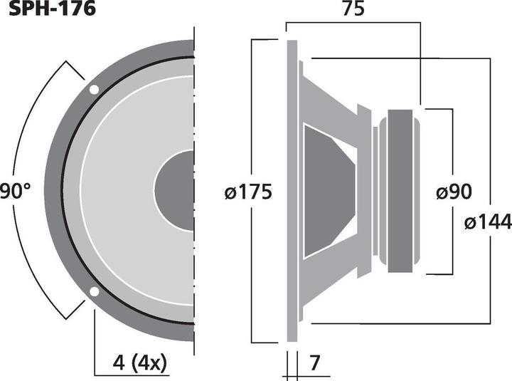 Image du produit Monacor Haut-parleurs de basses hi-fi (1 pièce)