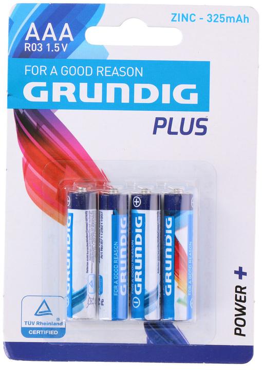 Image du produit Grundig Batterie R03 4 pièces (4 pcs, AA, 325 mAh)