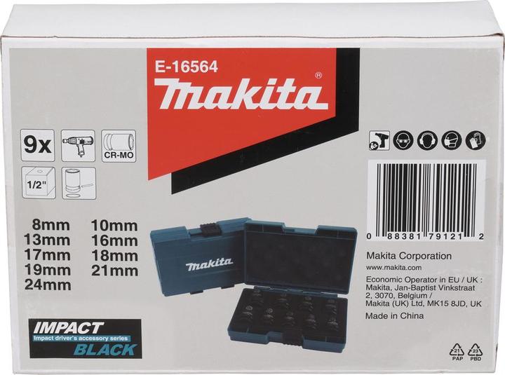 Produktbild Makita Steckschlüssel-Set 9-teilig1/2