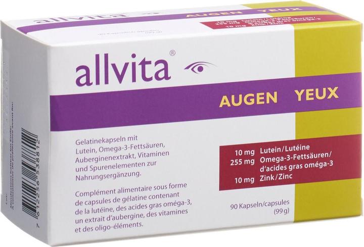 Immagine prodotto Allvita Occhi (90 Pezzo/i, Pillole, 146 g)
