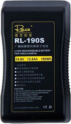 Actual product image Rolux V-Mount Battery RL-190S 190Wh 14.8V 12800mAh (1 pcs., 19000 mAh, Rechargeable battery)