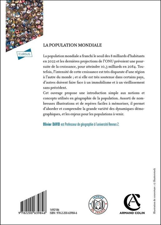 Immagine prodotto La population mondiale : répartition, dynamique et mobilité (Francese, David Olivier, 2025)
