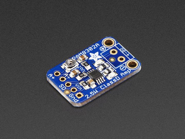 Adafruit Mono 2.5W Class D Audio Amplifier PAM8302 (Add-on)