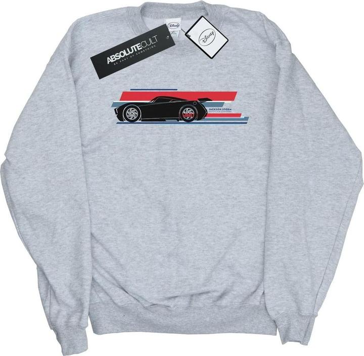 Actual product image Disney Boys Cars Jackson Storm Stripes Sweatshirt (140, 146)