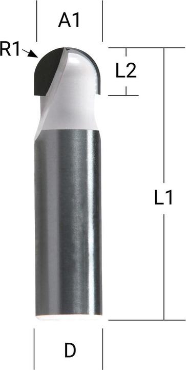 Actual product image Makita Round nose cutter