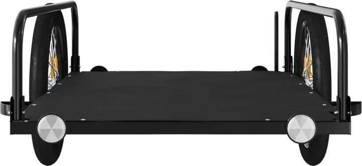 Actual product image VidaXL Fahrradanhänger Cargo Schwarz 135x70x37 cm Eisen, Farbe