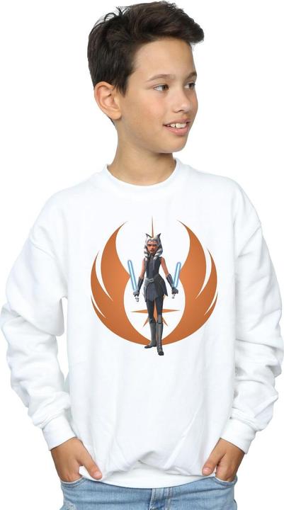 Immagine prodotto Star Wars Clone Wars Ahsoka Rebel Pose Felpa Ragazzi (152, 158)