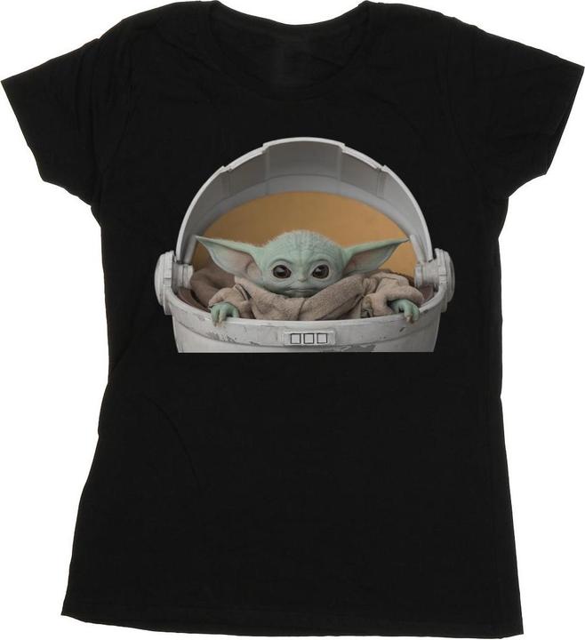 Actual product image Star Wars Womens/Ladies The Mandalorian The Child Pod Cotton T-Shirt (S)