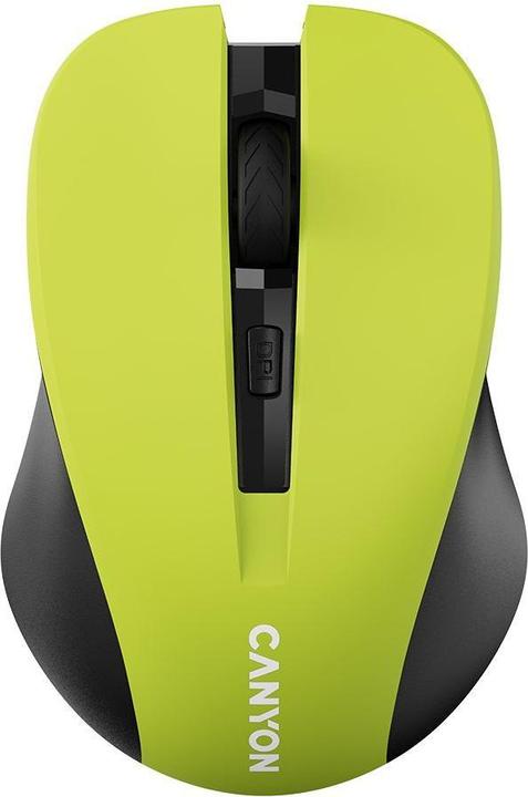 Immagine prodotto Canyon MW-1, Mouse ottico wireless USB, 800/1000/1200 dpi, giallo (Senza fili)