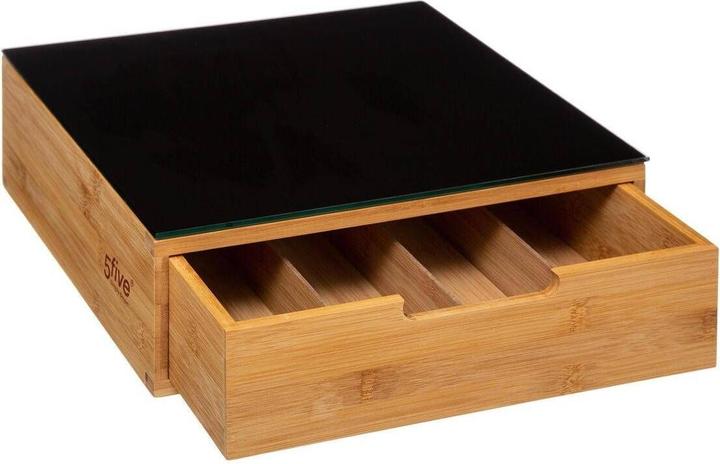 Produktbild JTI Schwarze Aufbewahrungsbox aus Bambus