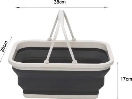 Actual product image Campingfox Foldable basket 10l grey