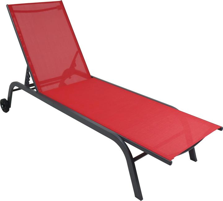 Produktbild VCM Sonnenliege Liegestuhl Rollen Sonlas (190 cm)
