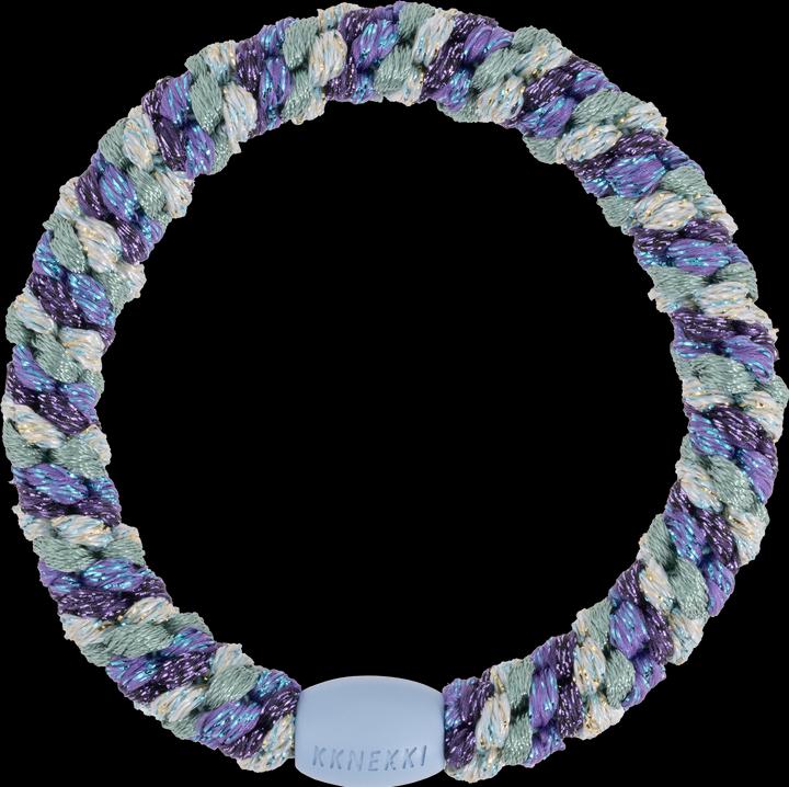 Kknekki Haargummi Single Mix Purple Faded Green Glitter (Haargummi)