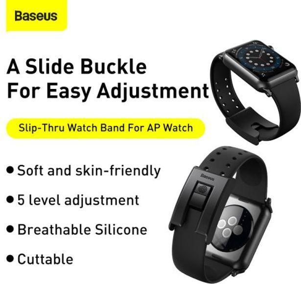 Actual product image Baseus Slip-Thru Watch Band (40 mm, Silicone)