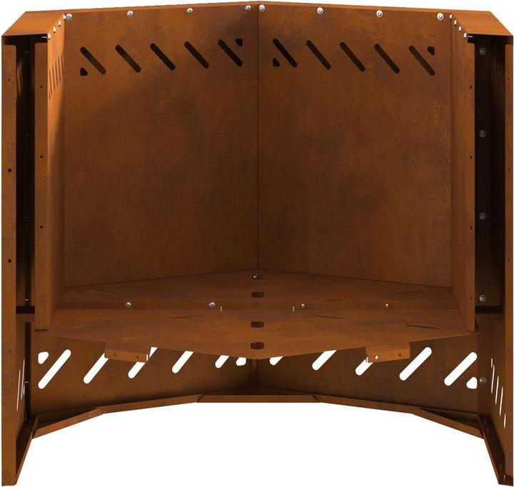 Produktbild VidaXL Raucharmer Feuerstelle Sechseckig 58x58x51 cm Wetterfestes Stahl (58 cm)