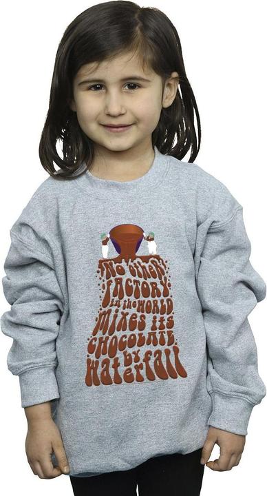 Actual product image Willy Wonka & the Chocolate Factory Girls Chocolate Waterfall Sweatshirt (140, 146)