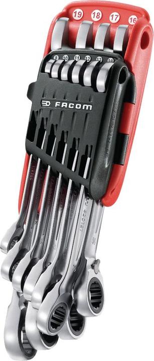 Actual product image Facom Ratchet spanner set (19 mm, 12 mm, 14 mm, 16 mm, 10 mm, 18 mm, 17 mm, 11 mm, 15 mm, 8 mm, 9 mm, 13 mm)