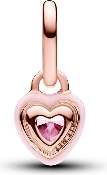 Immagine prodotto Pandora ME Cuore Chakra Rosa Mini Charm (Metallo, placcato oro rosa, Smalto)