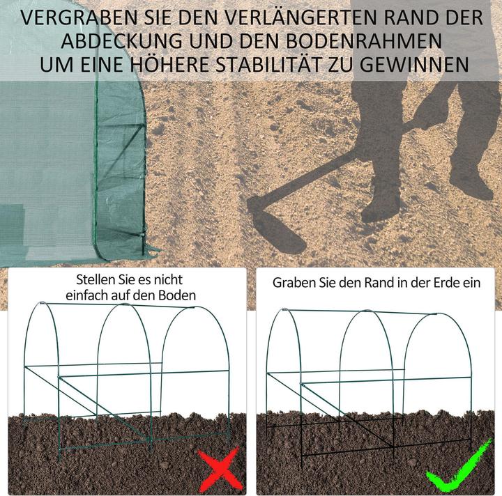 Actual product image Outsunny Foil greenhouse