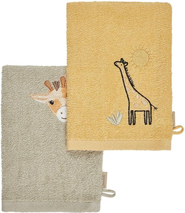 Sterntaler Baby-Waschhandschuh Giraffe Kaya 2er Set