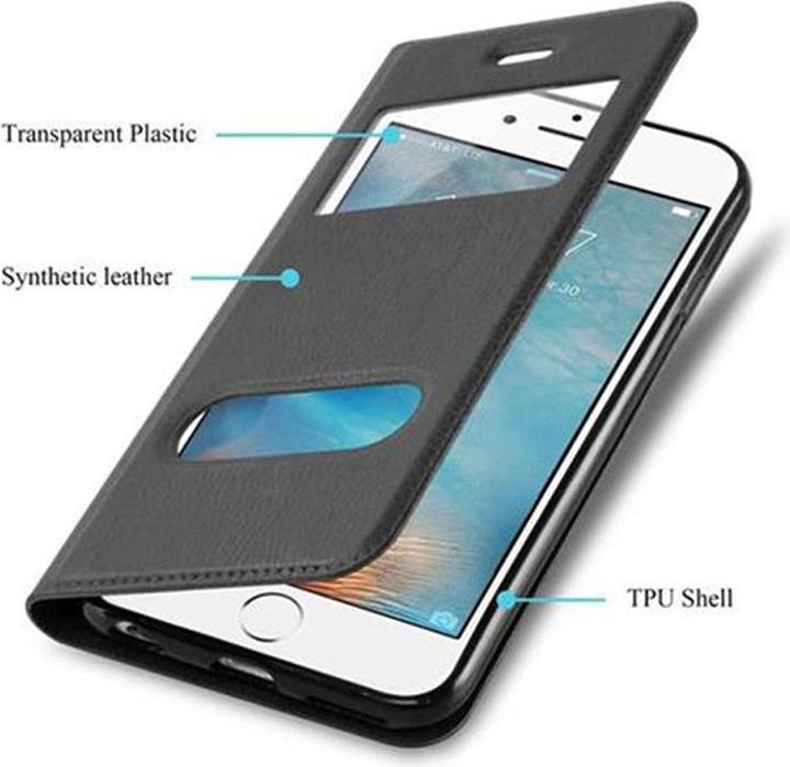 Produktbild Cadorabo Book mit View Doppelfenster Cover (Apple iPhone 6)