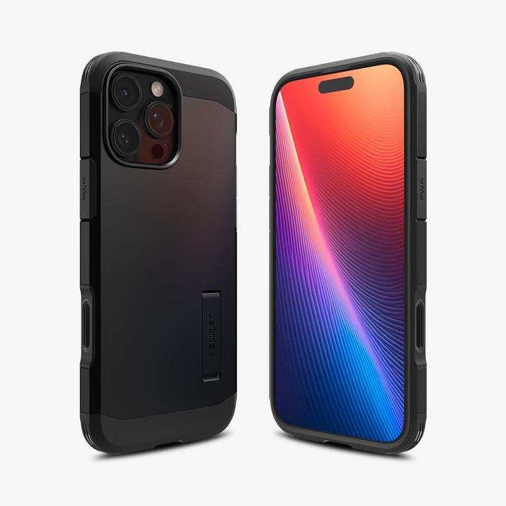 Actual product image Spigen Tough Armor "T" MAG iPhone 16 Pro Max 6.9" MagSafe czarny/black ACS08503 (Apple iPhone 16 Pro Max)