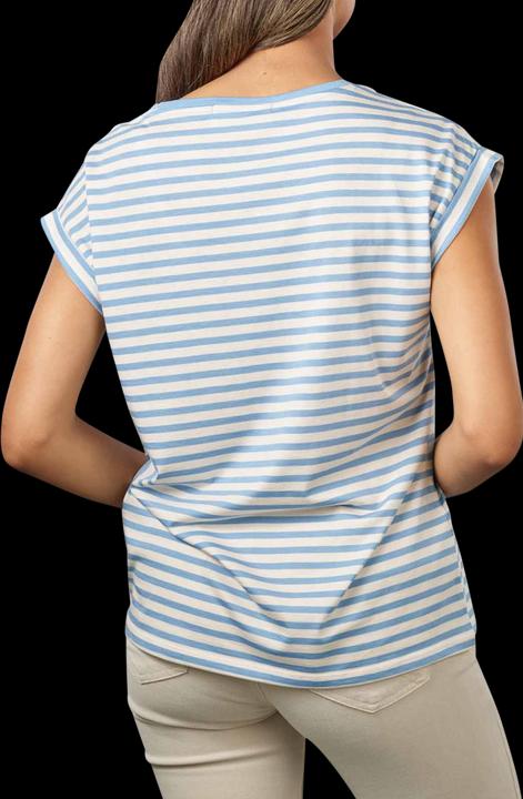 Produktbild Armedangels Short Sleeve Jilaana T-Shirt Stripes Iceberg Blu (XL)