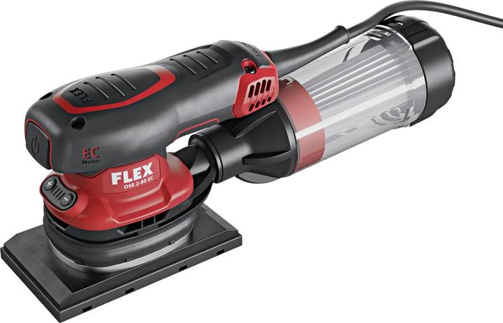 Flex-Tools 532019 OSE 2-80 EC Exzenterschleifer 80x130 mit Drehzahlregelung (Schwingschleifer, 260 W)