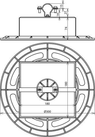 Image du produit Dehn Support de câble de toit avec plaque de base et 253333