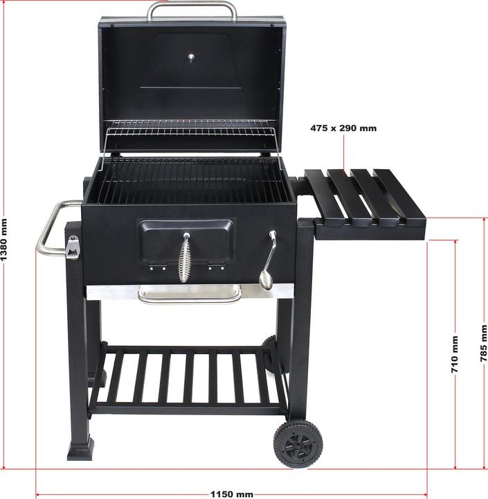 Image du produit Wiltec BBQ Charcoal Trolley (60 cm)