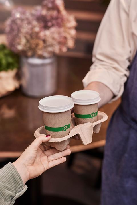 Actual product image Biopak Coffee cup Melli carton 2.4 dl - Plastic-free coating (40 x)