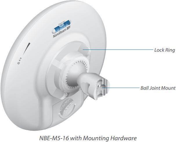 Actual product image Ubiquiti NanoBeam M, NBE-M5-16 (150 Mbit/s)