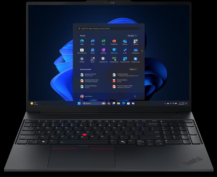 Image du produit Lenovo ThinkPad E16 G3, IntelŽ Core Ultra 5 22 (16", Intel Core Ultra 5 225U, 16 Go, 512 Go, DE)