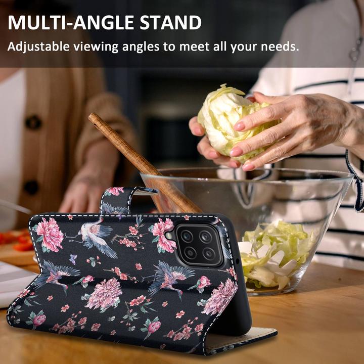 Produktbild Cadorabo Book Hülle mit Print für Samsung Galaxy A12 / M12 (Samsung Galaxy A12, Samsung Galaxy M12)