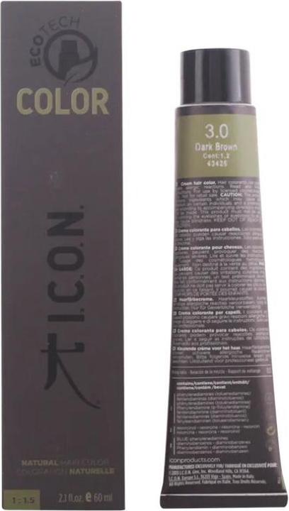 Actual product image I.C.O.N. ECOTECH COLOR natural colour #3.0 dark brown 60 ml (3.0)